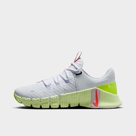 Nike Womens Free Metcon 5 - Running Shoes Bright Crimson/White/Barely Volt Product Image