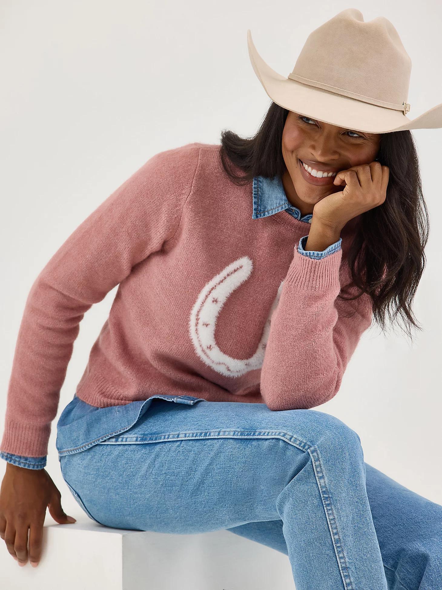 Women's Wrangler Retro® Horseshoe Sweater Product Image