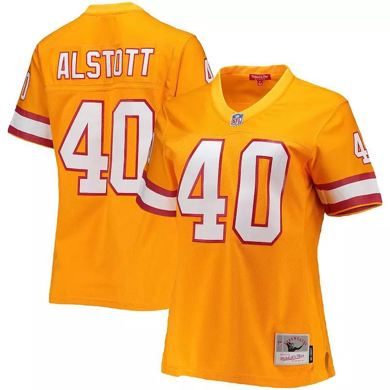 Women's Mitchell & Ness Mike Alstott Orange Tampa Bay Buccaneers Legacy Replica Player Jersey, Size: Small Product Image