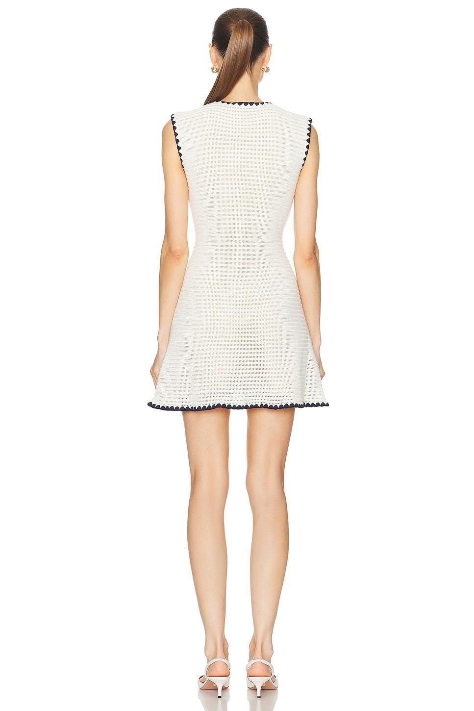Crochet Contrast Trim Mini Dress Product Image
