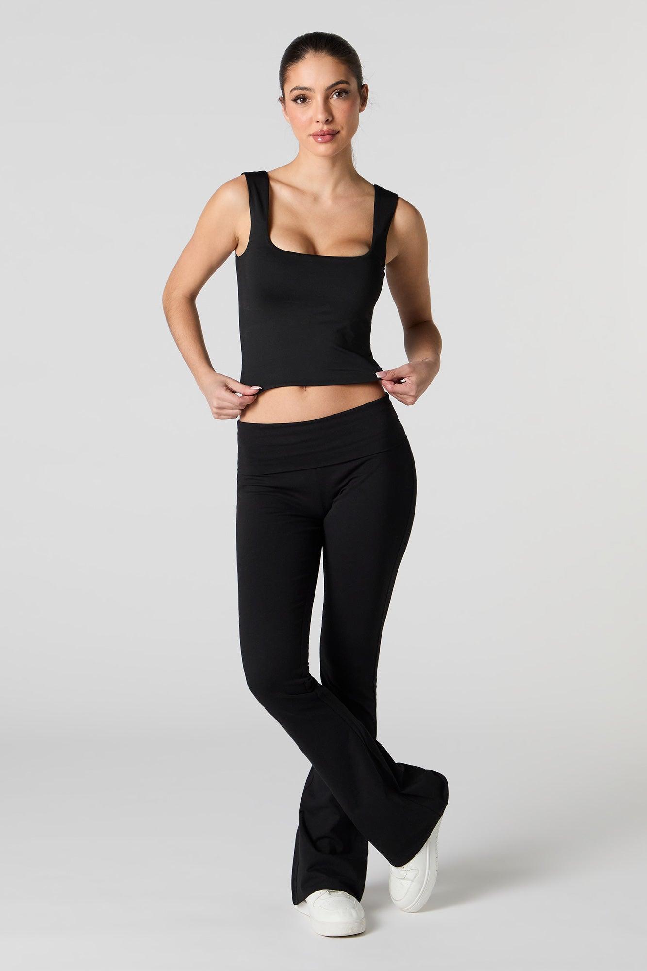 Contour Square Neck Tank with Built-In Cups Female Product Image
