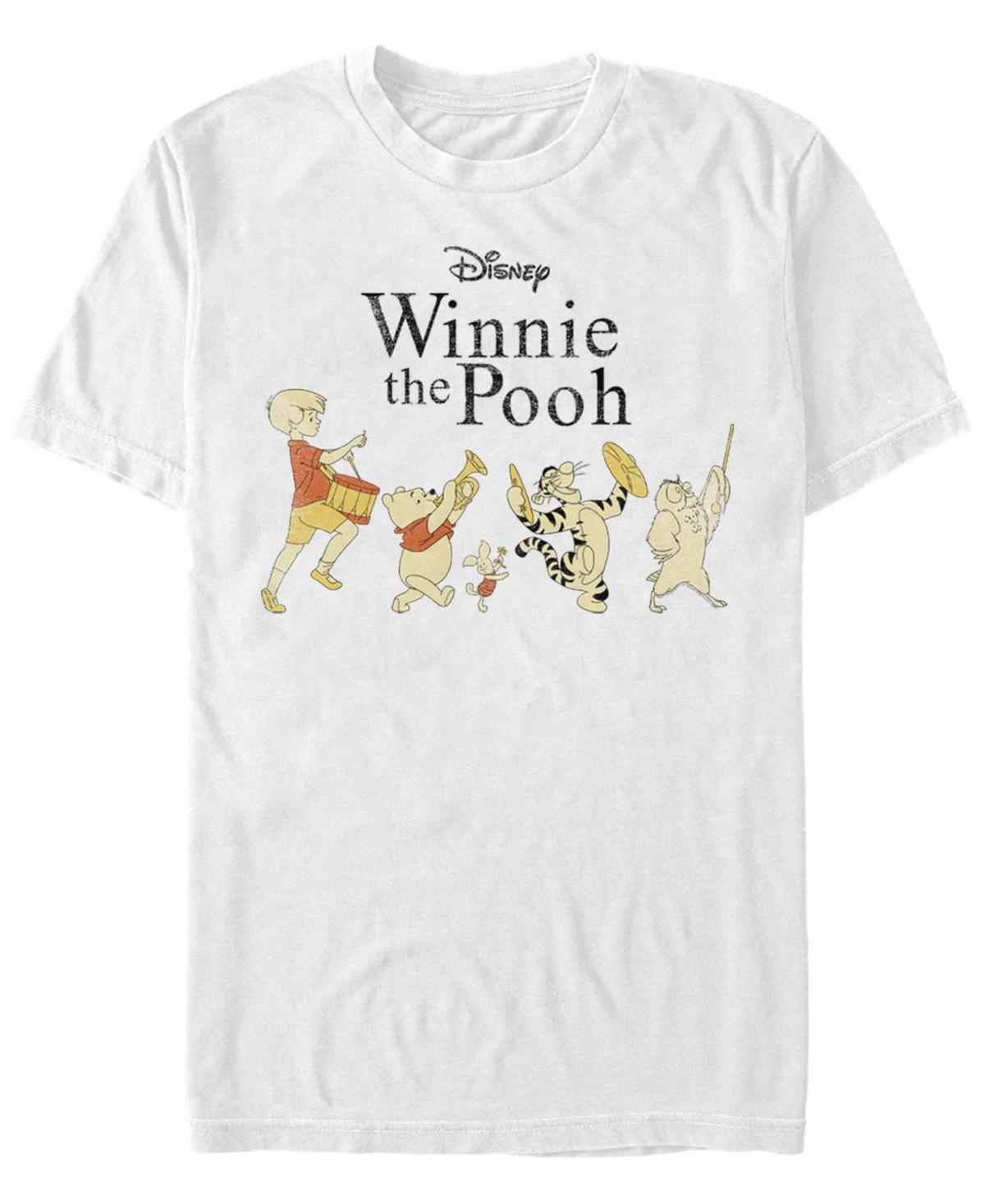 Disney's Winnie The Pooh Character Lineup Men's Tee, Size: XL, White Product Image