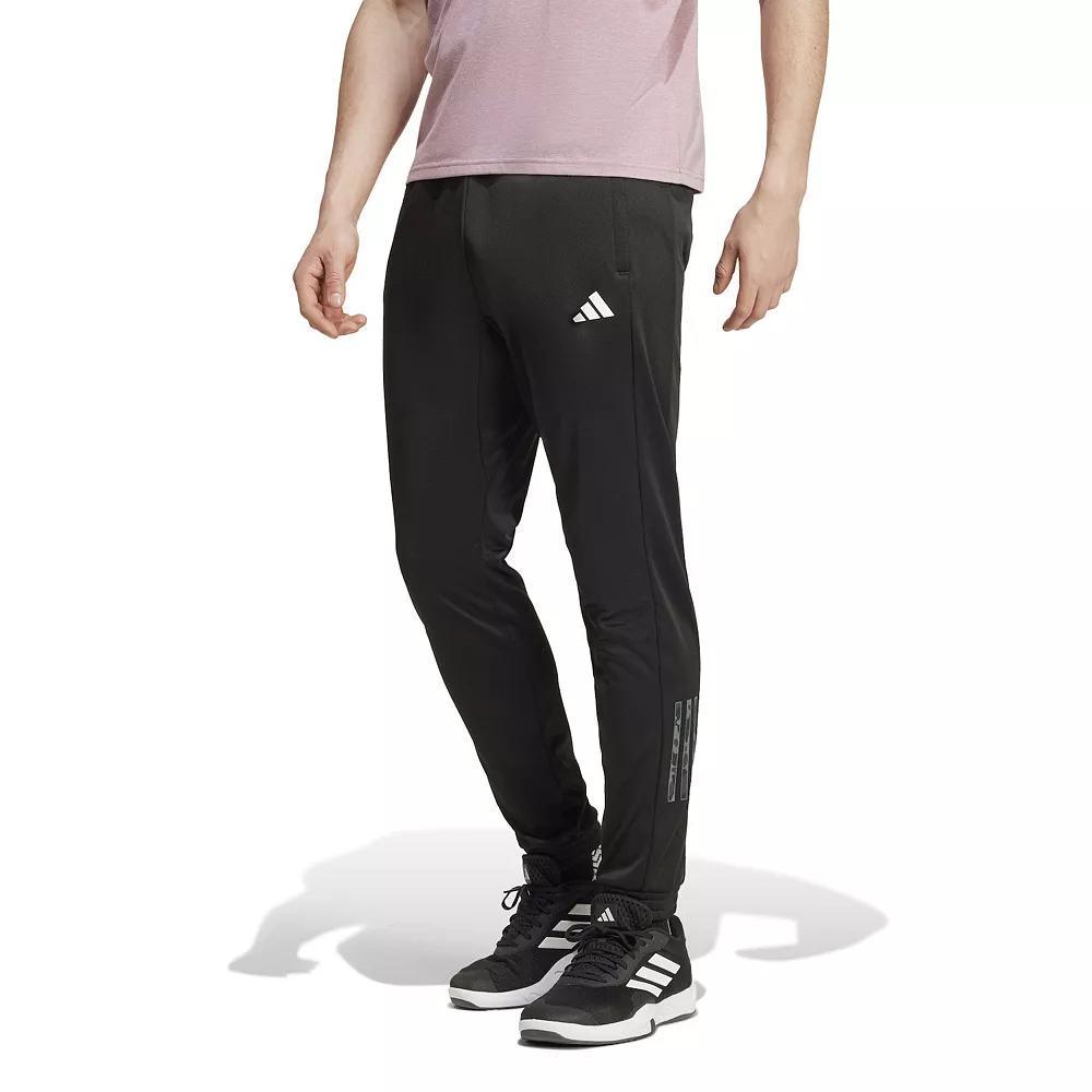 Men's adidas Essentials Camo Training Pants, Size: Medium, Black Product Image