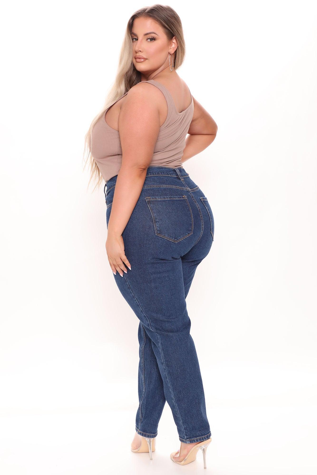 I Got It From My Mama Jeans - Dark Denim Product Image