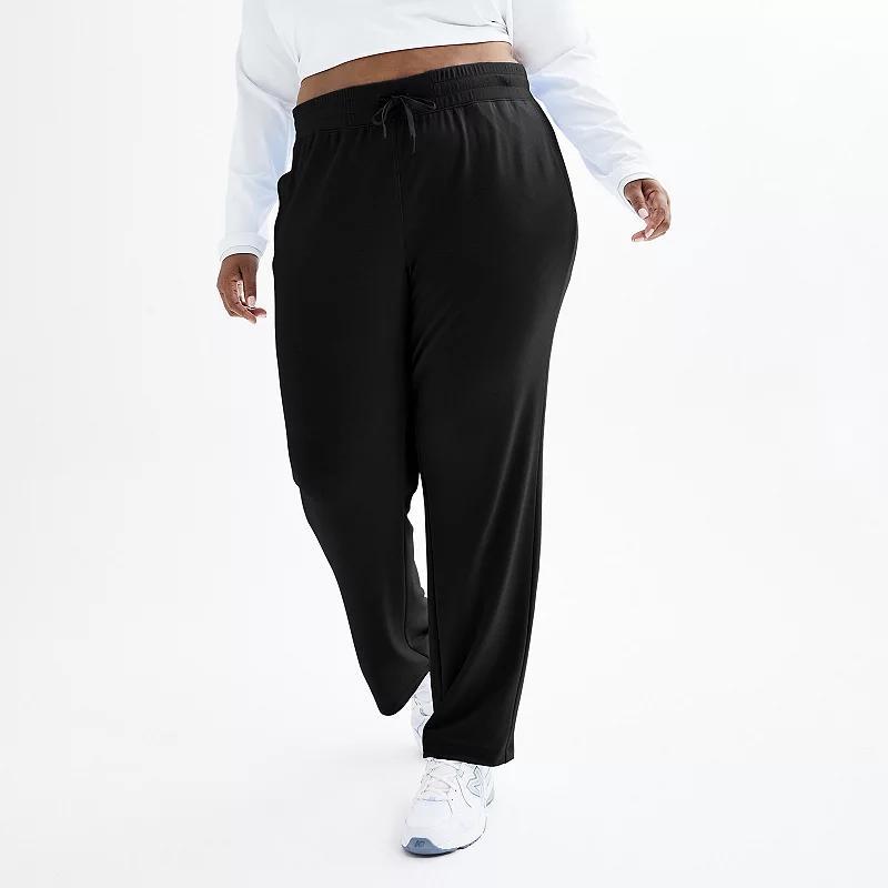 Plus Size Tek Gear® Straight Leg French Terry Pants, Women's, Size: 4XL, Blue Crayon Product Image