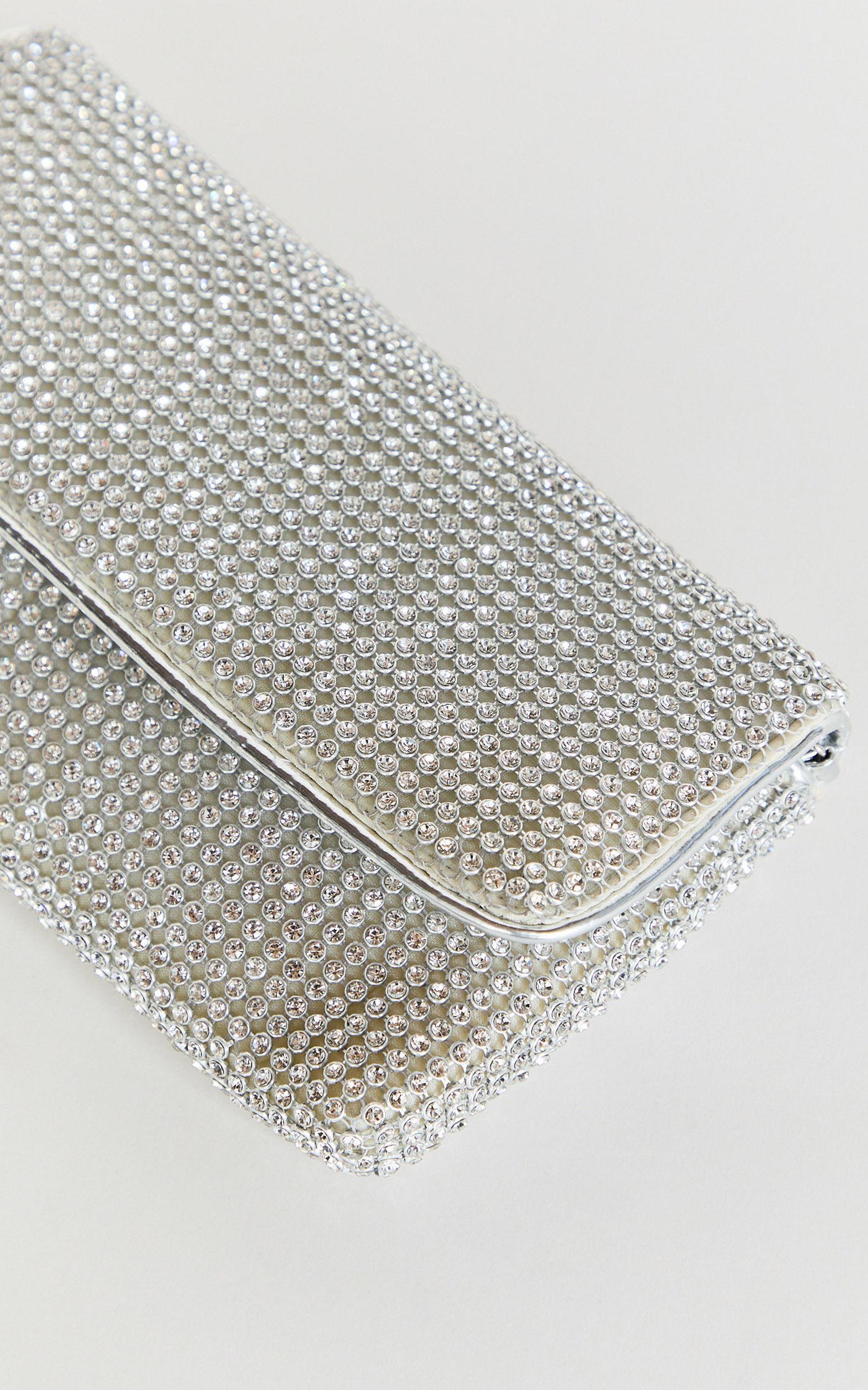 Tilda Bag - Sequin Shoulder Bag in Silver Product Image