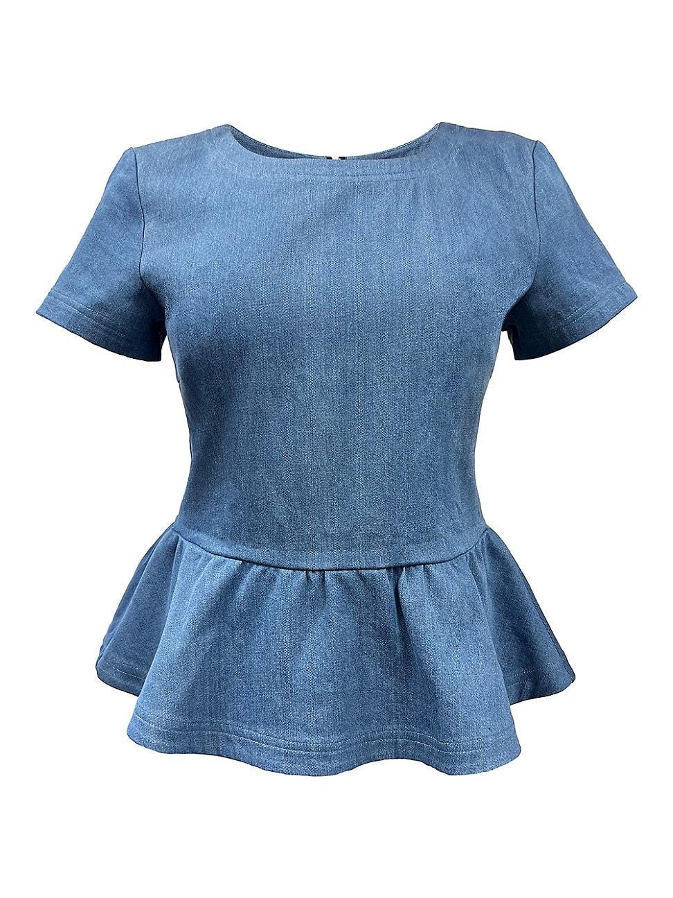 Womens Dominga Denim Top Product Image