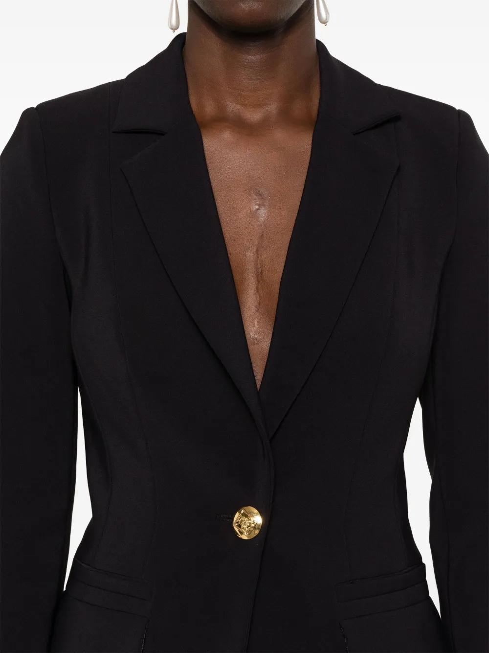 single-breasted crepe suit Product Image