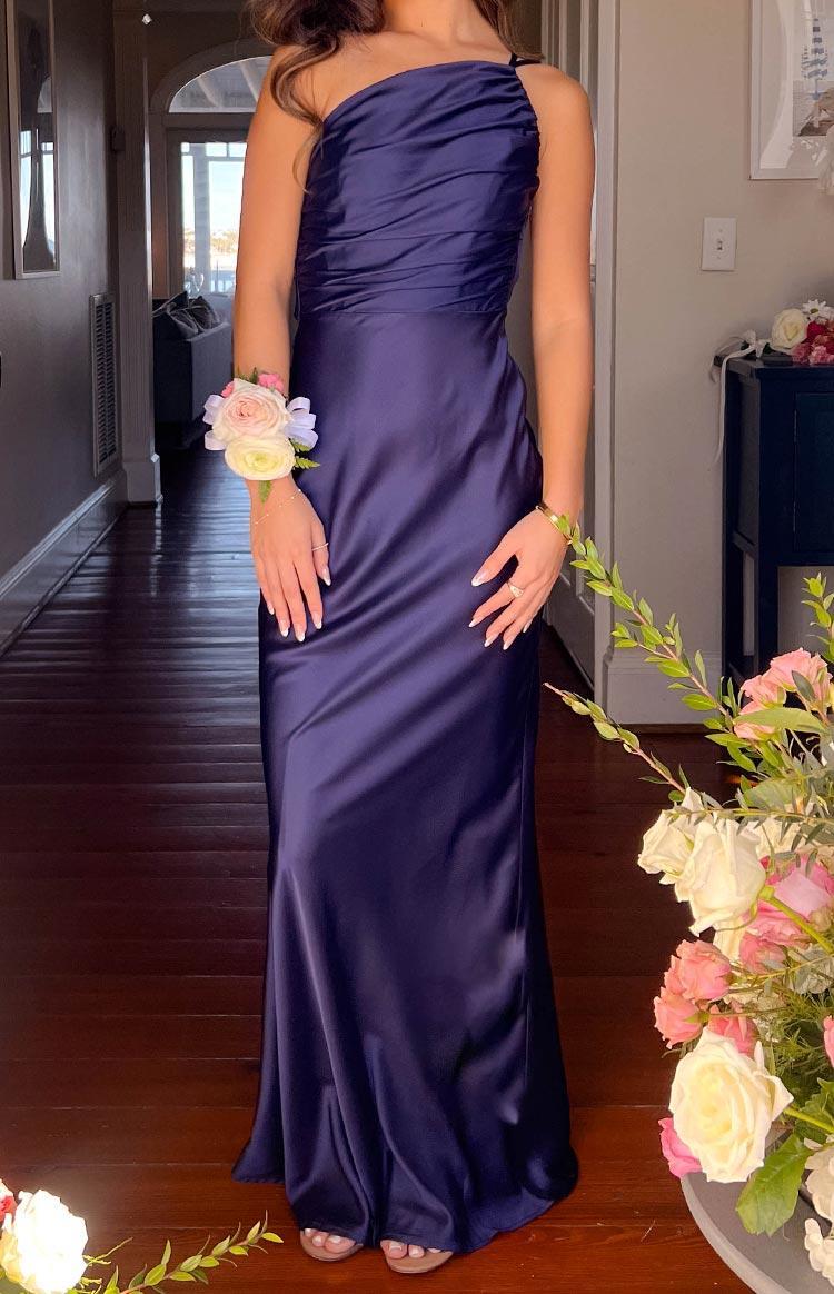 Tina Navy Formal Maxi Dress Product Image