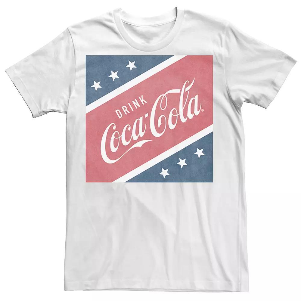 Men's Coca-Cola Vintage Tee, Size: Medium, White Product Image