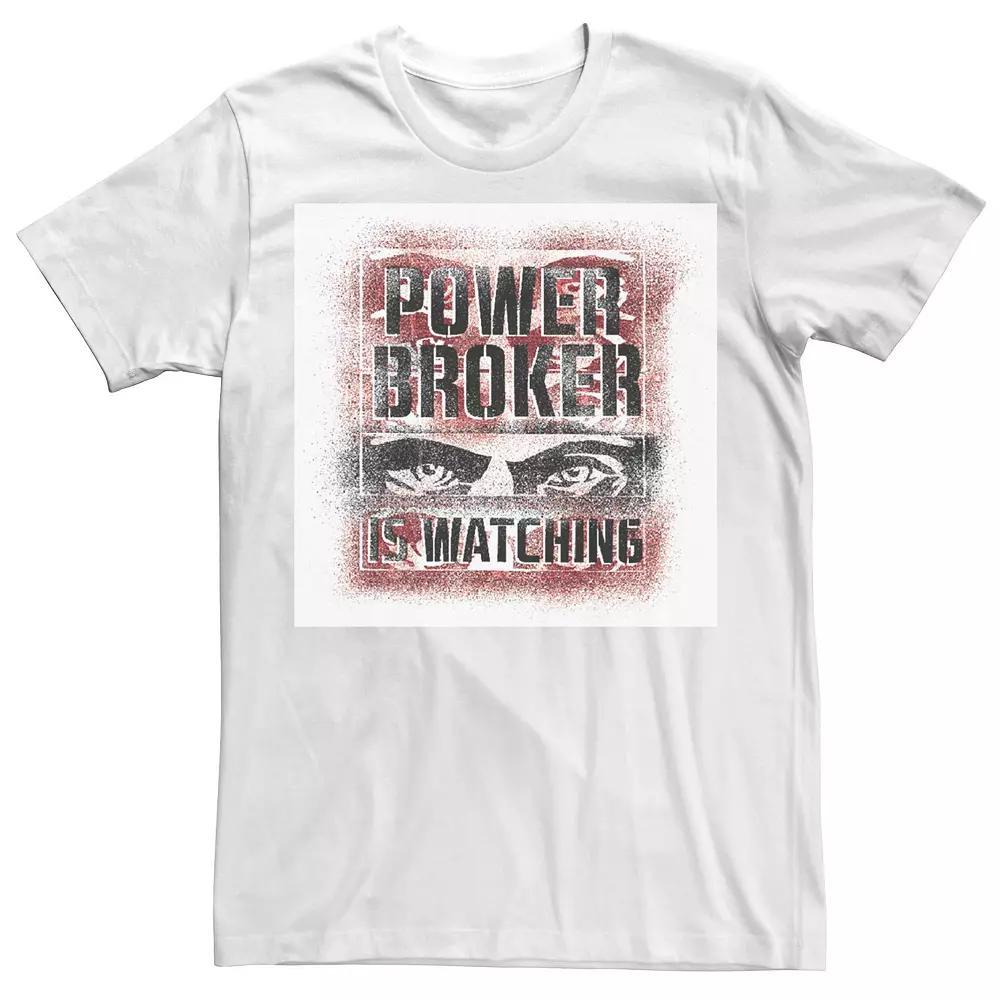 Men's Marvel Falcon & Winter Soldier Power Broker Is Watching Tee, Size: XL, White Product Image