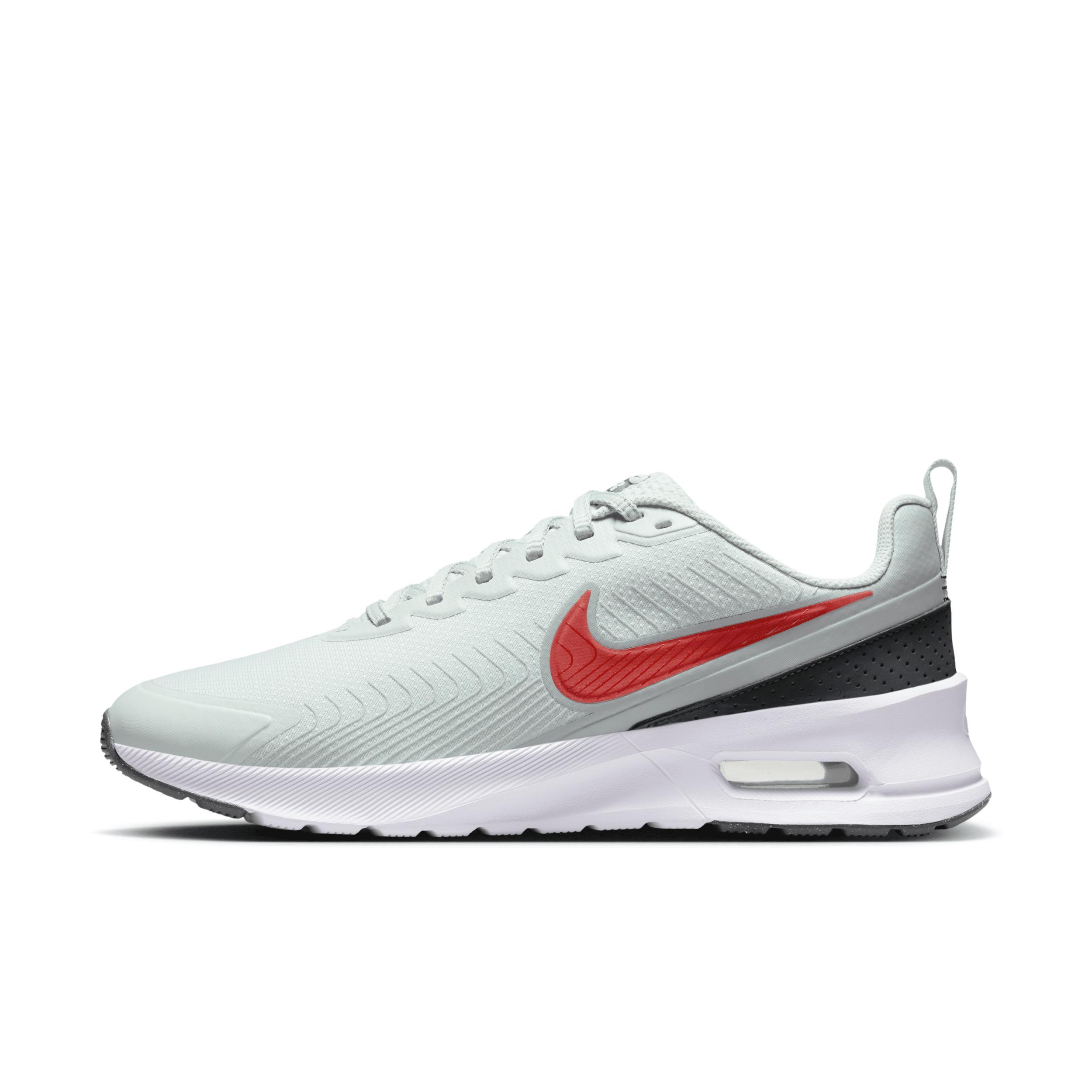Nike Air Max Nuaxis Men's Running Shoes, Size: 14, Light Silver Red Product Image