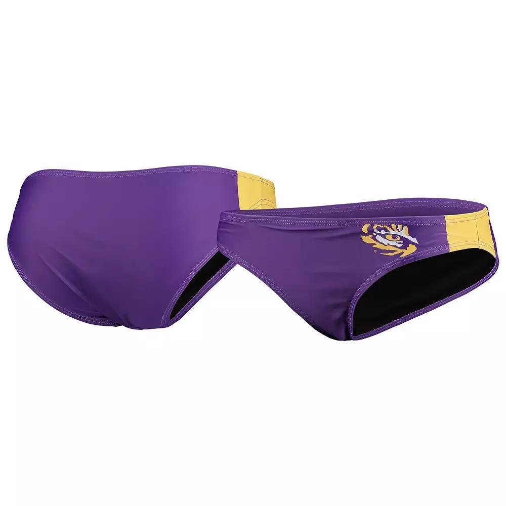 Women's FOCO Purple LSU Tigers Wordmark Bikini Bottom, Size: Large Product Image