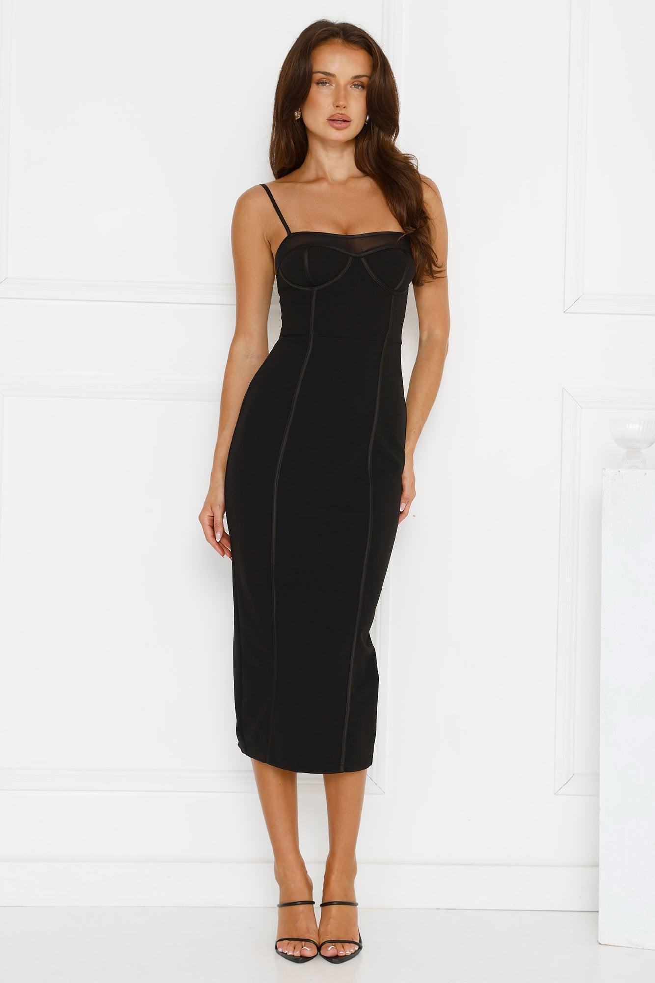 Vintage Desire Midi Dress Black Product Image