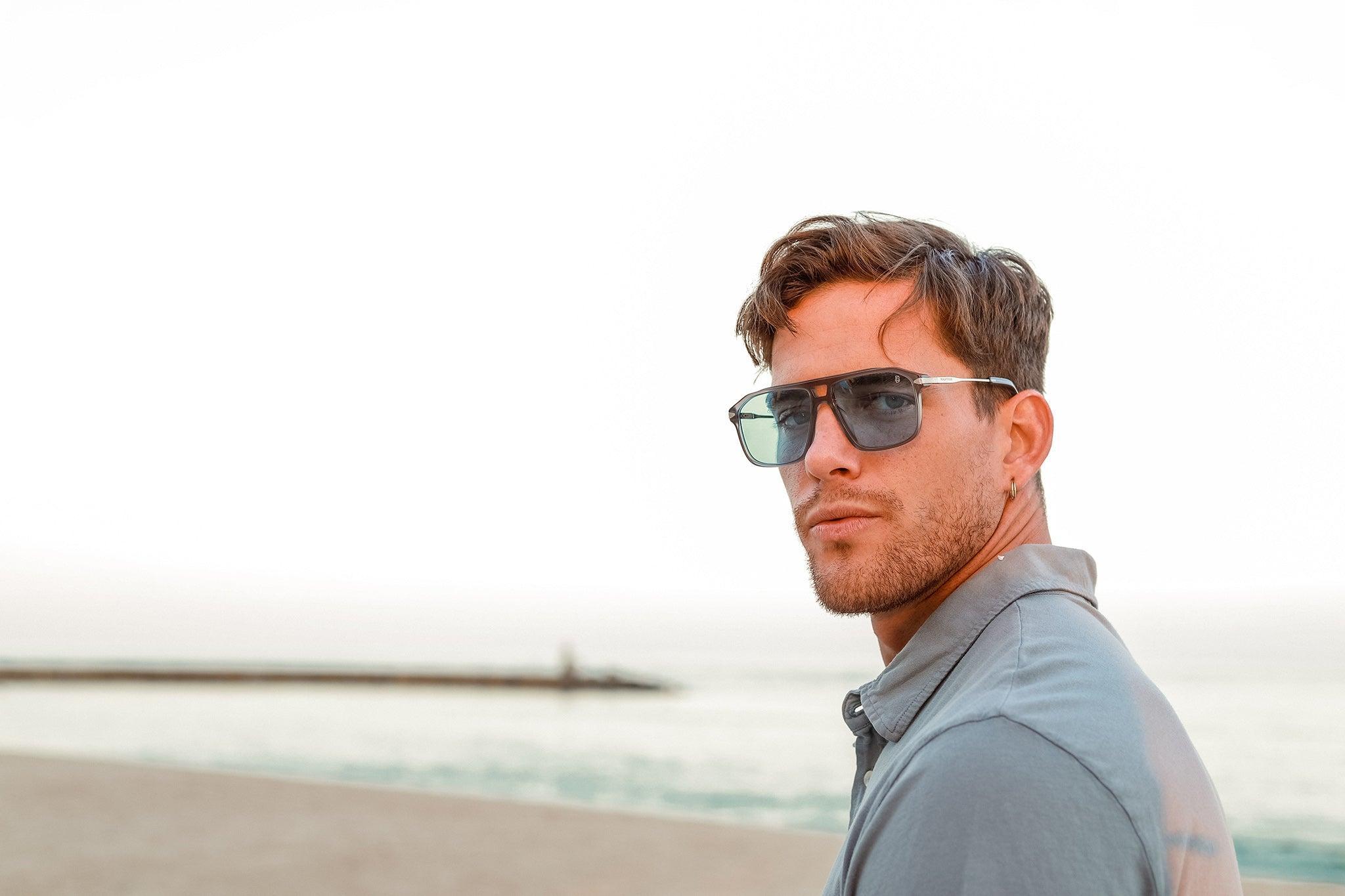 Biscayners Grand Bay Gray Men's Sunglasses Product Image