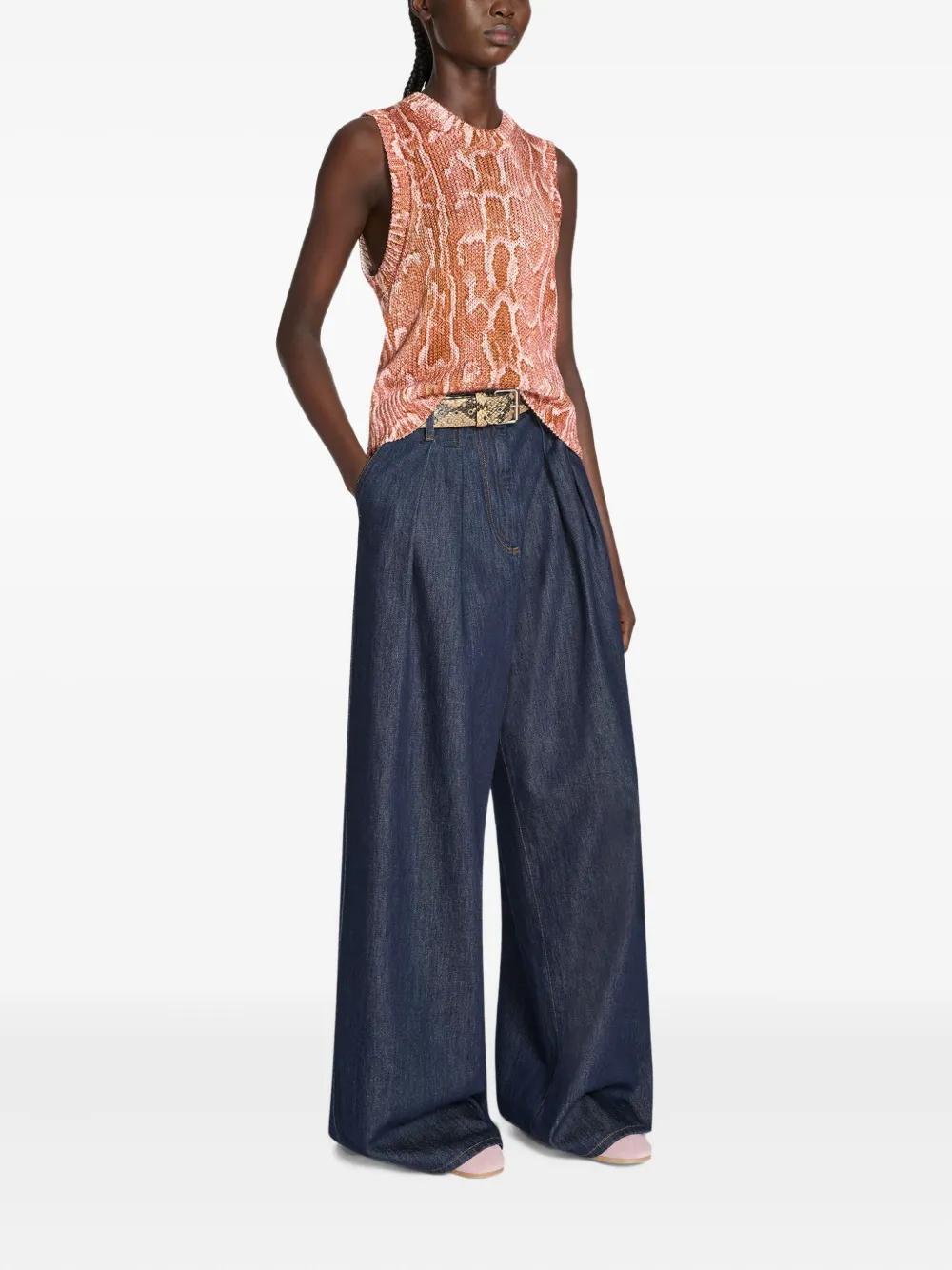 snake-print top  Product Image