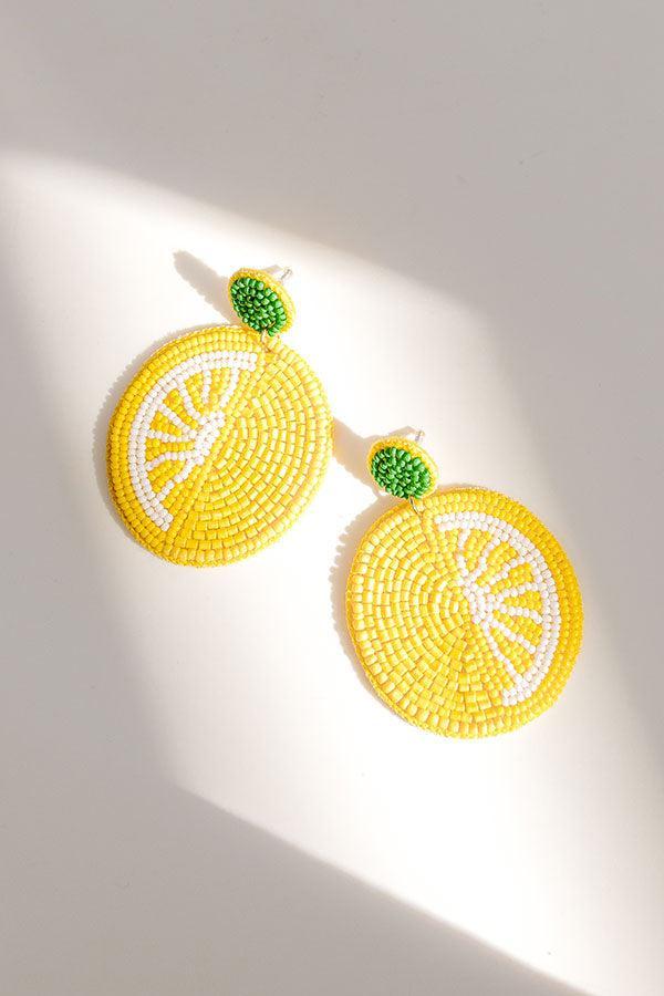 Citrus Sweet Beaded Earrings Product Image