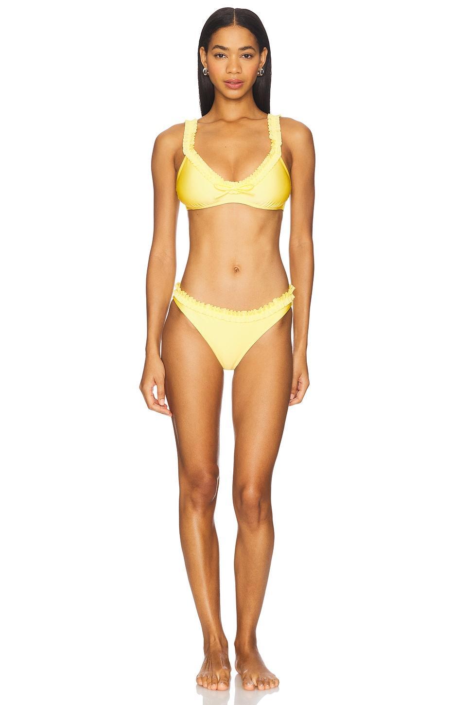 The Cassidy Bikini Top Solid & Striped Product Image