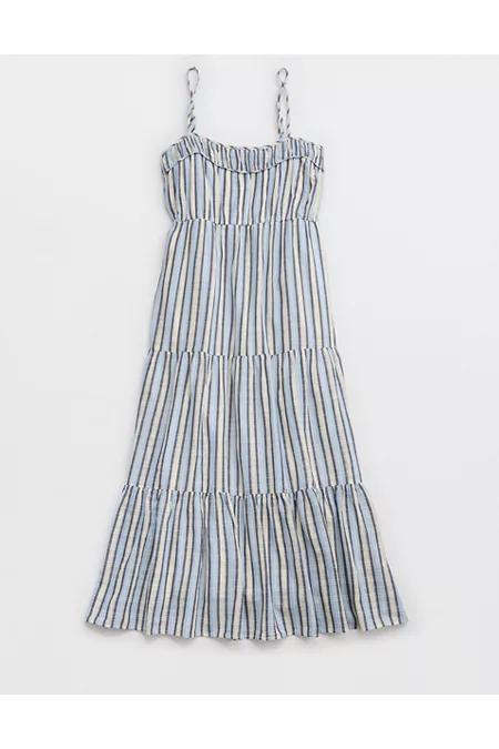 Aerie Striped Tiered Maxi Dress Women's Product Image