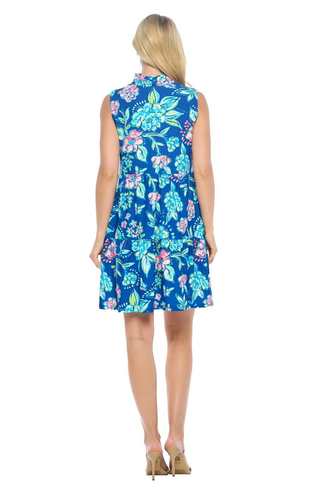 Navy Tiered Dress Product Image