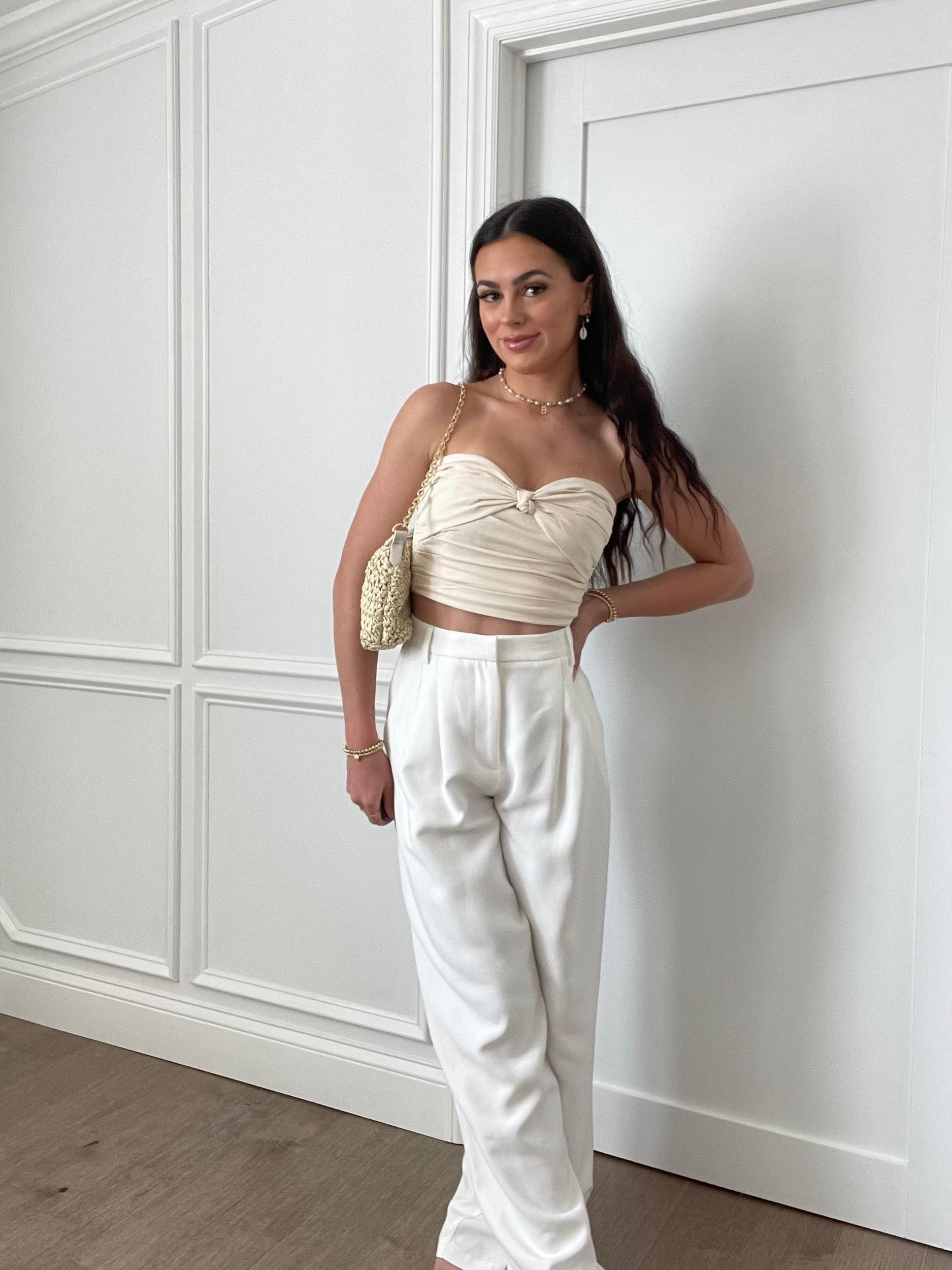 Descano Knotted Tube Top | FINAL SALE Product Image