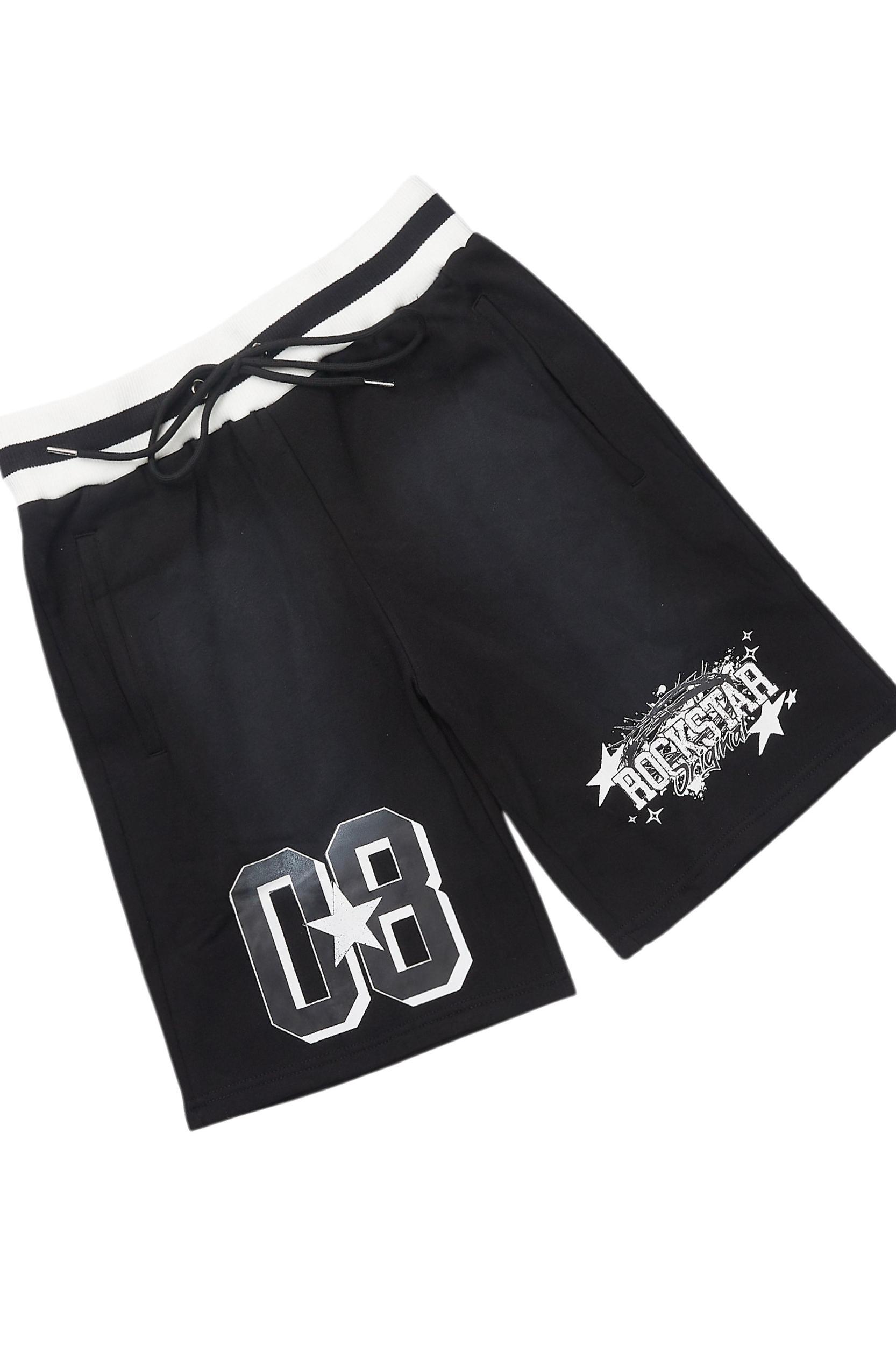 Allstar Black/White T-Shirt Short Set Male Product Image