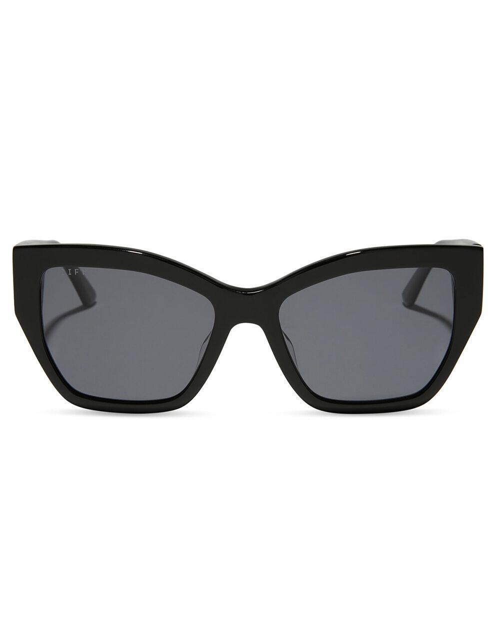 DIFF EYEWEAR Vivienne Polarized Sunglasses - BLACK Product Image