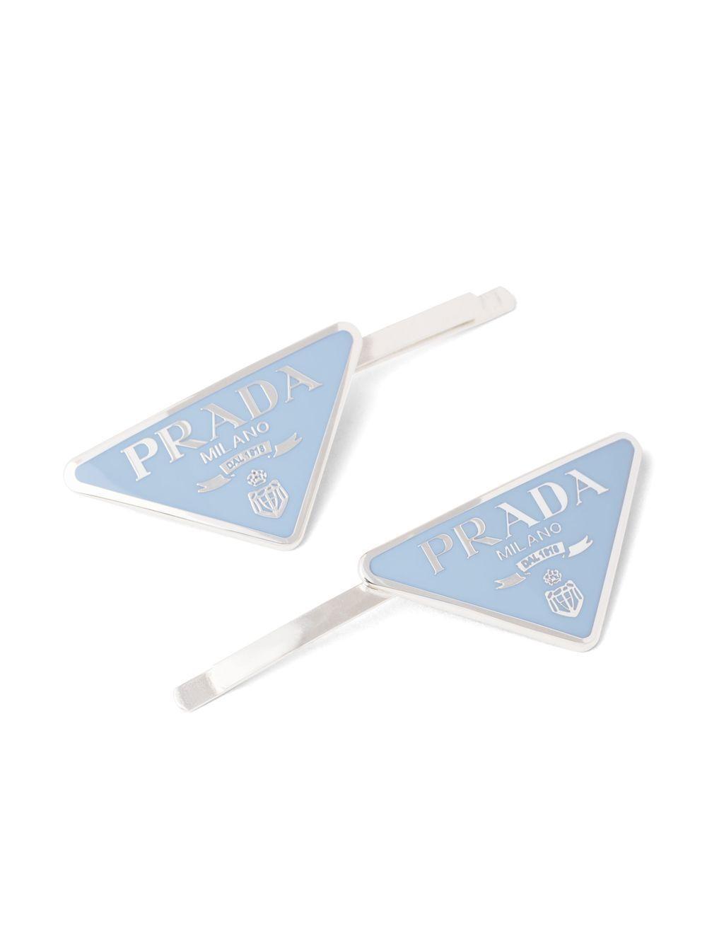triangle logo hairclip set Product Image