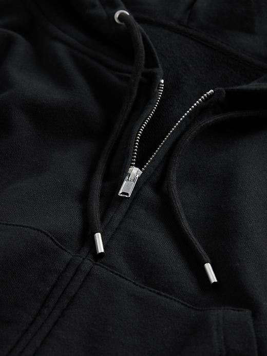 Heavyweight French Terry Oversized Zip Wedge Hoodie Product Image