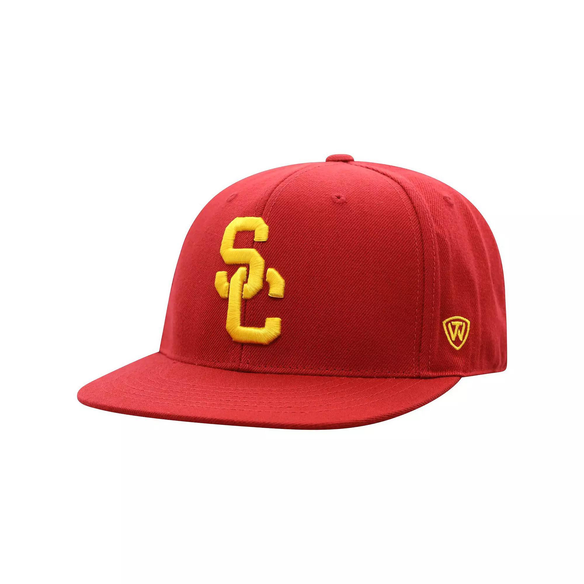 Men's Top of the World Cardinal USC Trojans Team Color Fitted Hat, Size: 7, Red Product Image
