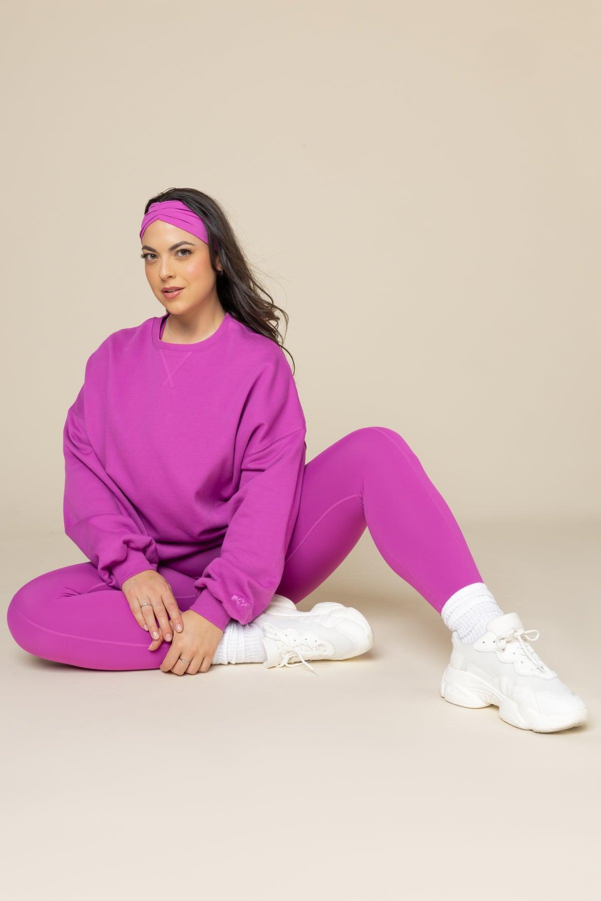Cloud Crewneck Sweater - Royal Orchid Product Image