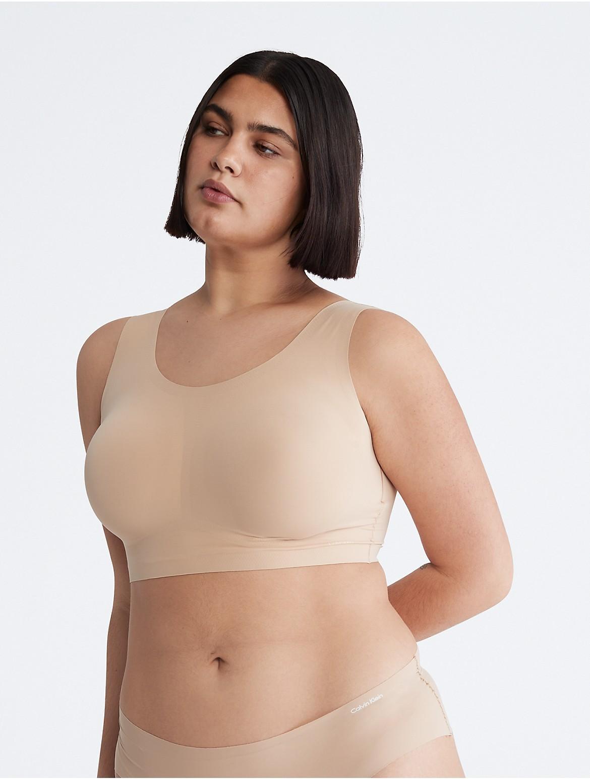 Calvin Klein Women's Invisibles Lightly Lined V-Neck Bralette - Neutral - XL Product Image