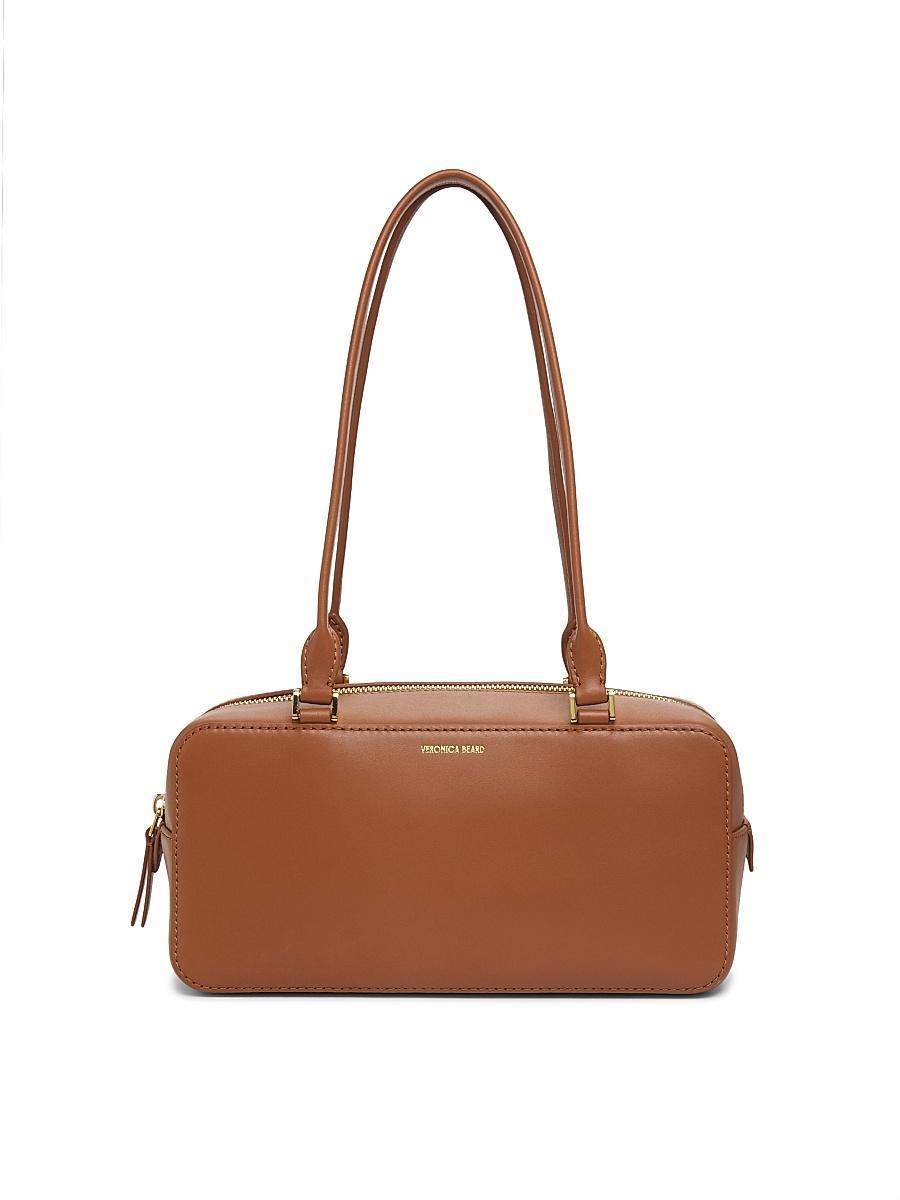Womens Boxy Leather Shoulder Bag Product Image