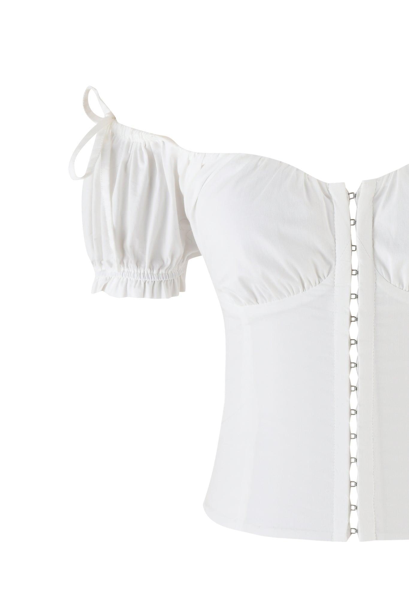 VALERIE COTTON BUSTIER - WHITE Product Image