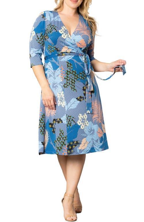 Womens Essential Floral Wrap Dress Product Image