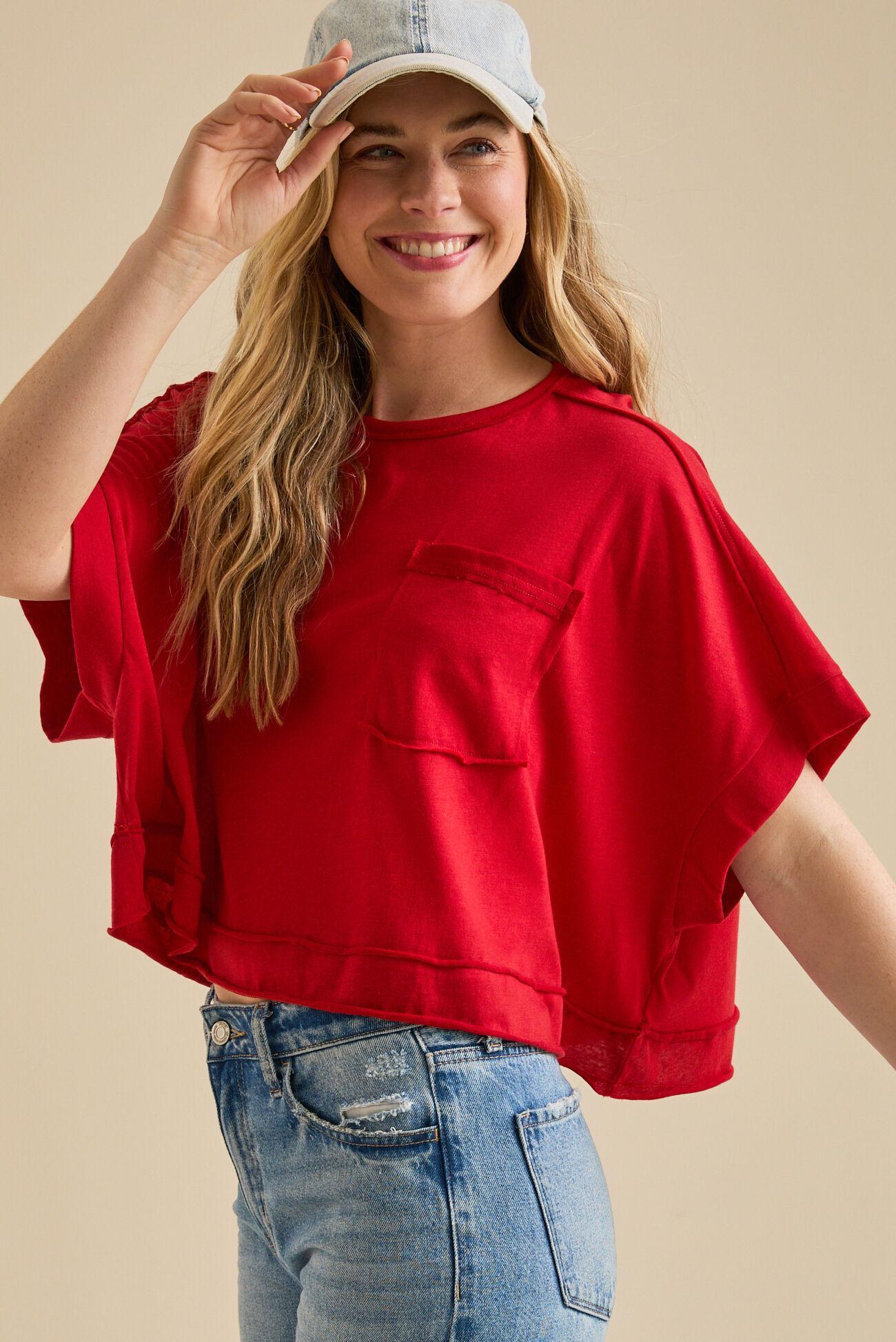 Khani Boxy Pocket Tee Product Image