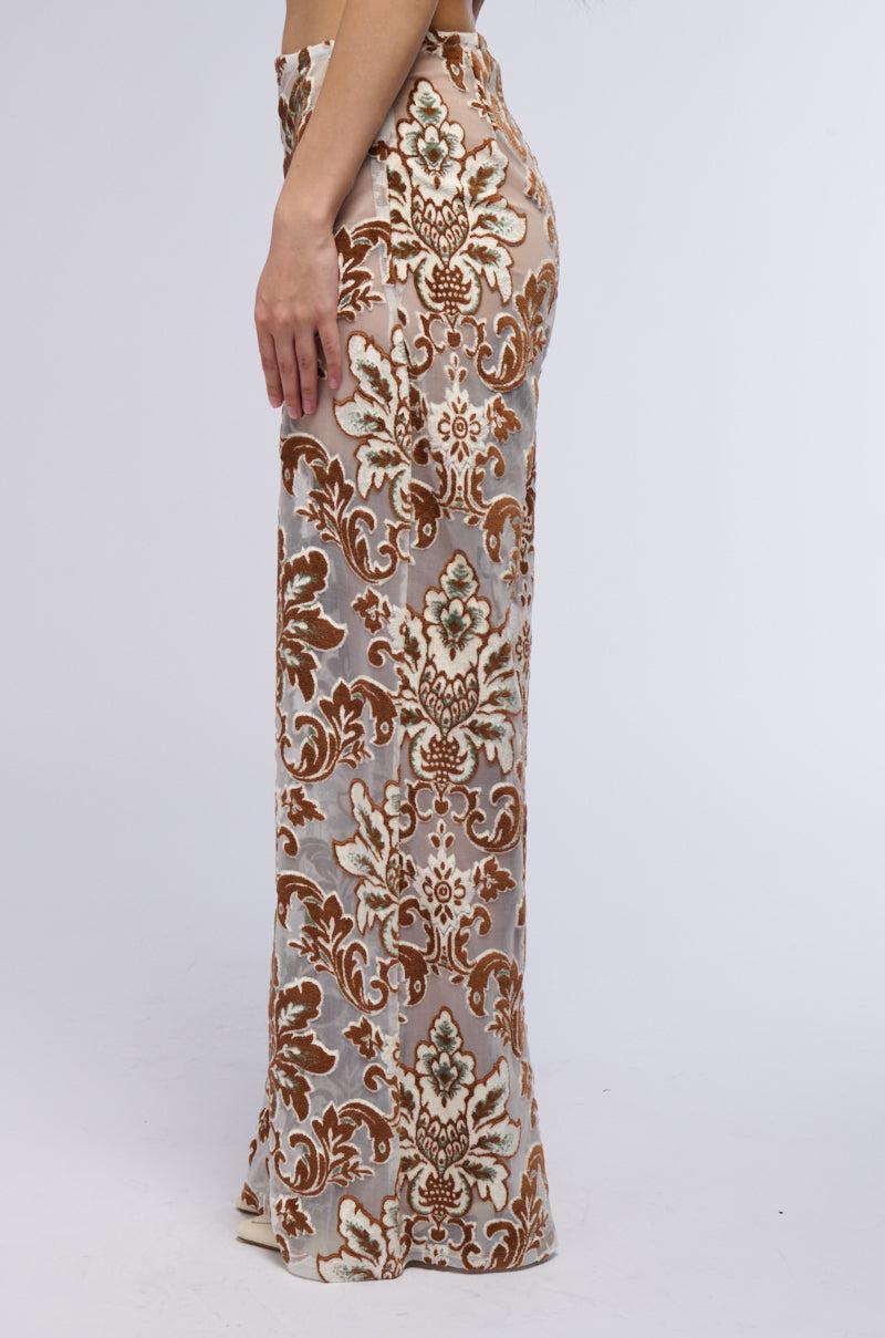 LOTUS MESH FLARE PANTS Product Image