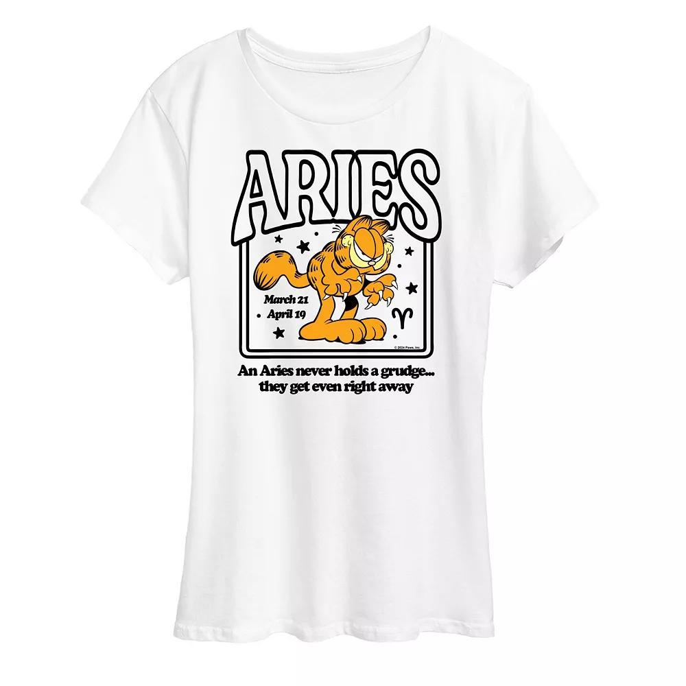 Womens Garfield Aries Graphic Tee Product Image