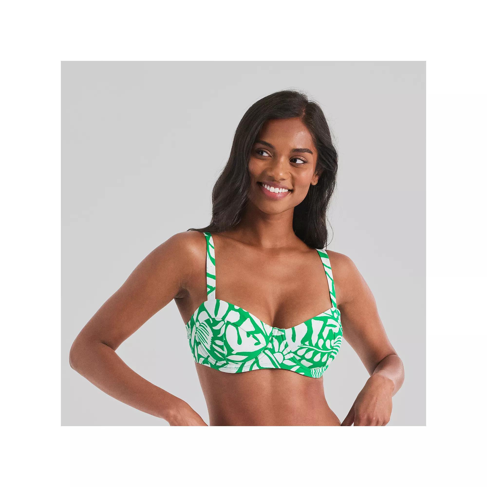 Women's Freshwater Underwire Bra Swim Top, Size: Medium, Bella Vita Product Image