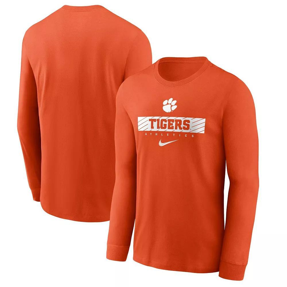 Men's Nike Orange Clemson Tigers 2024 Sideline Legend Performance Long Sleeve T-Shirt, Size: 2XL Product Image