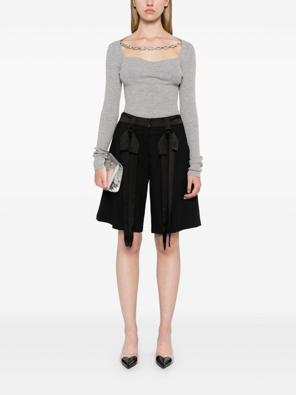bow-embellished shorts Product Image