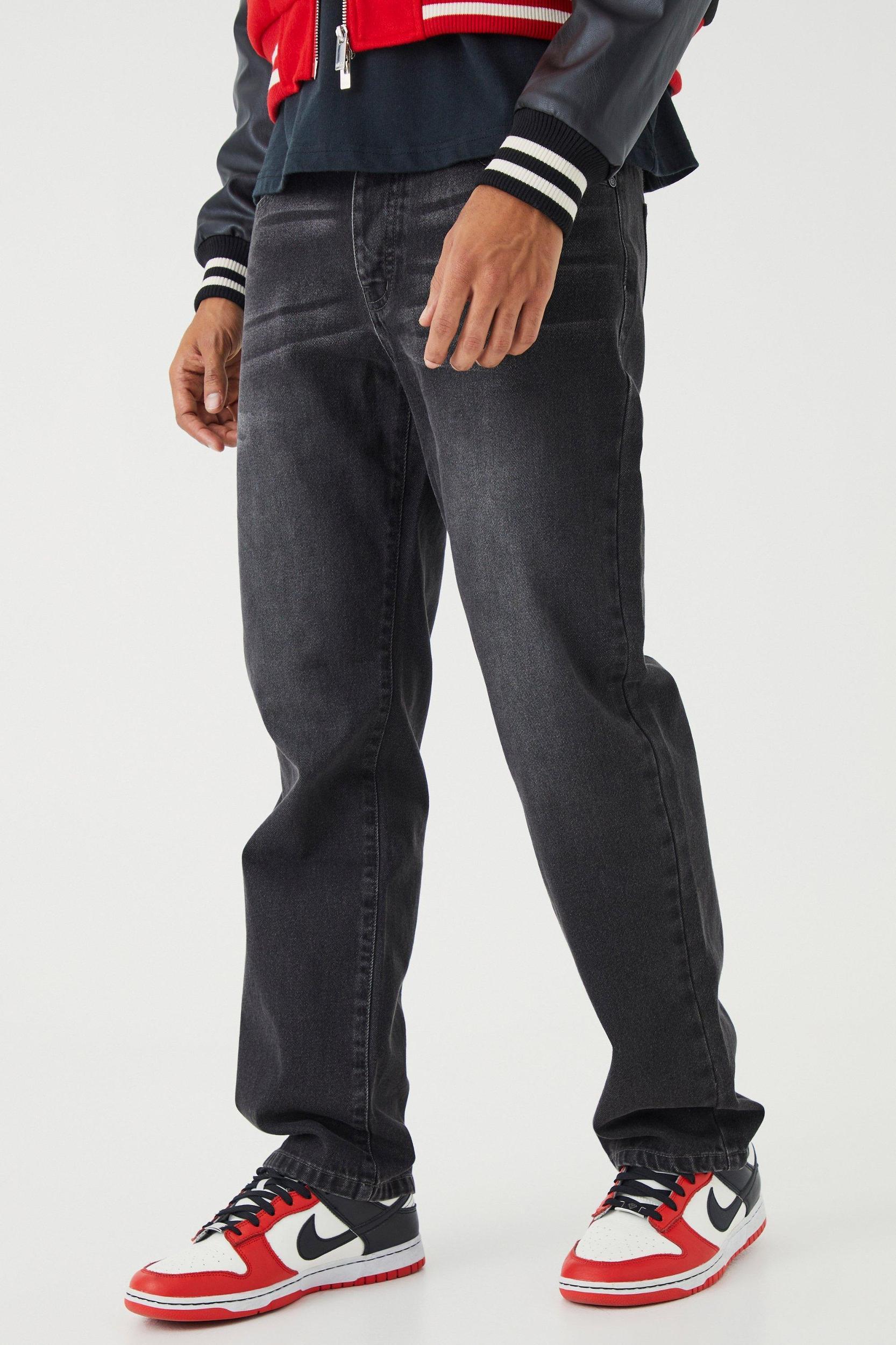 Mens Relaxed Rigid Jean - Grey Product Image