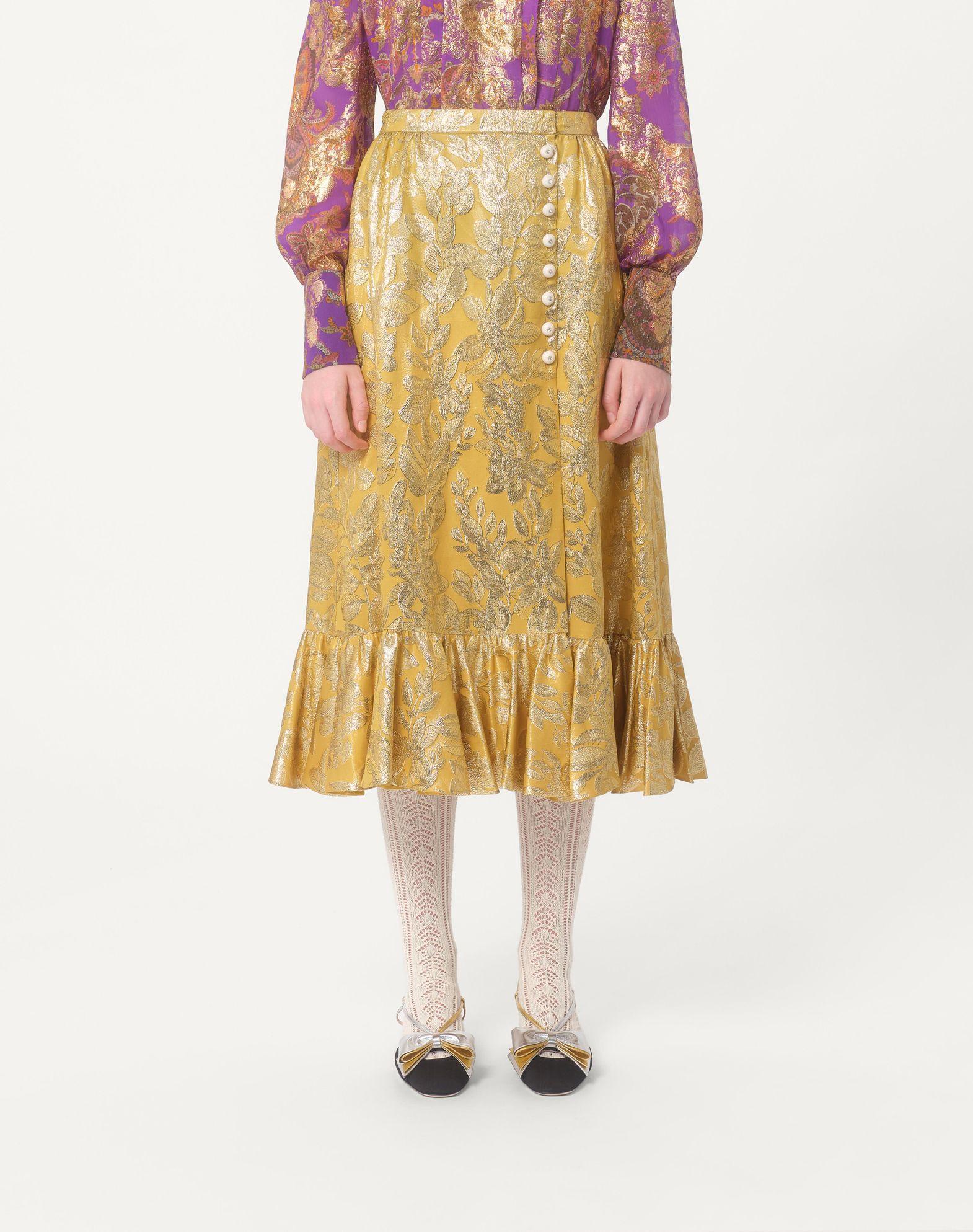 Skirt In Apres L'Hiver Silk Lurex Foglioline  Product Image