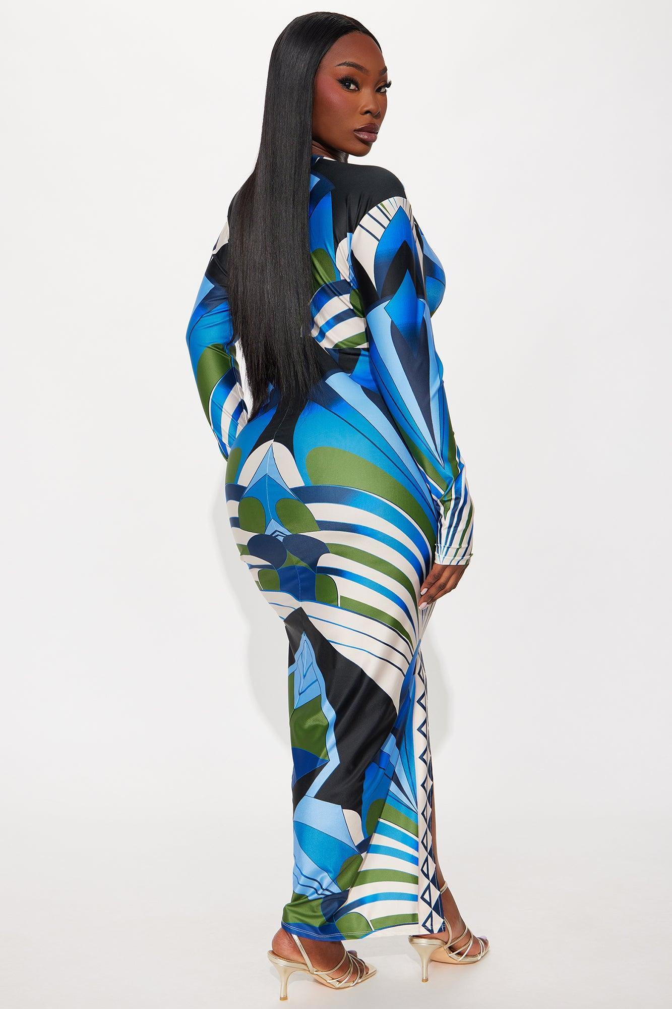 Camilla Maxi Dress - Blue/combo Product Image