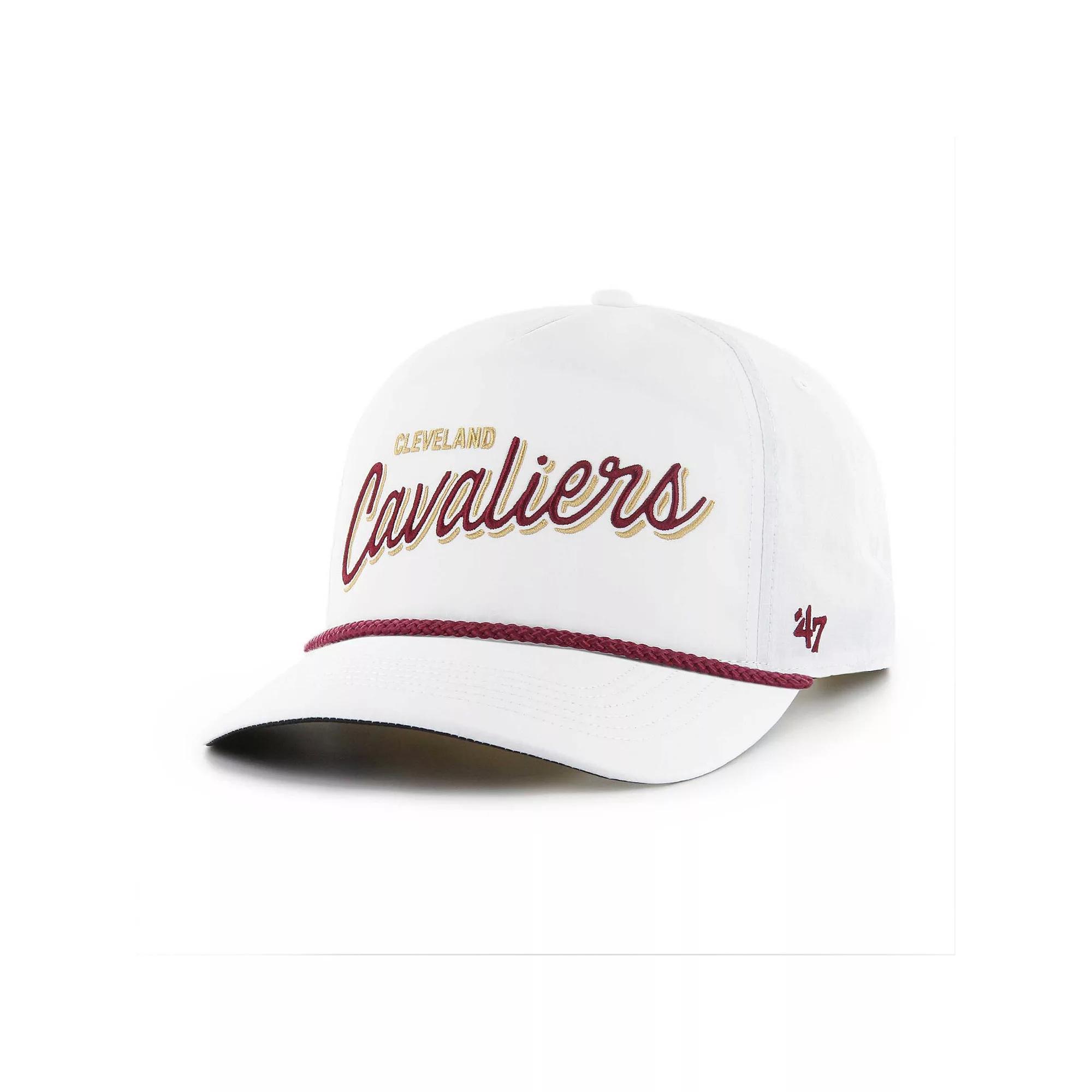 Men's '47 White Cleveland Cavaliers Fairway Hitch brrr Adjustable Hat Product Image