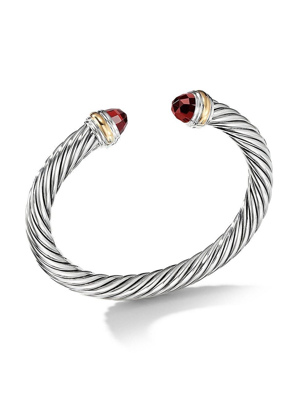 David Yurman Cable Classics Bracelet with Black Onyx and Gold Product Image