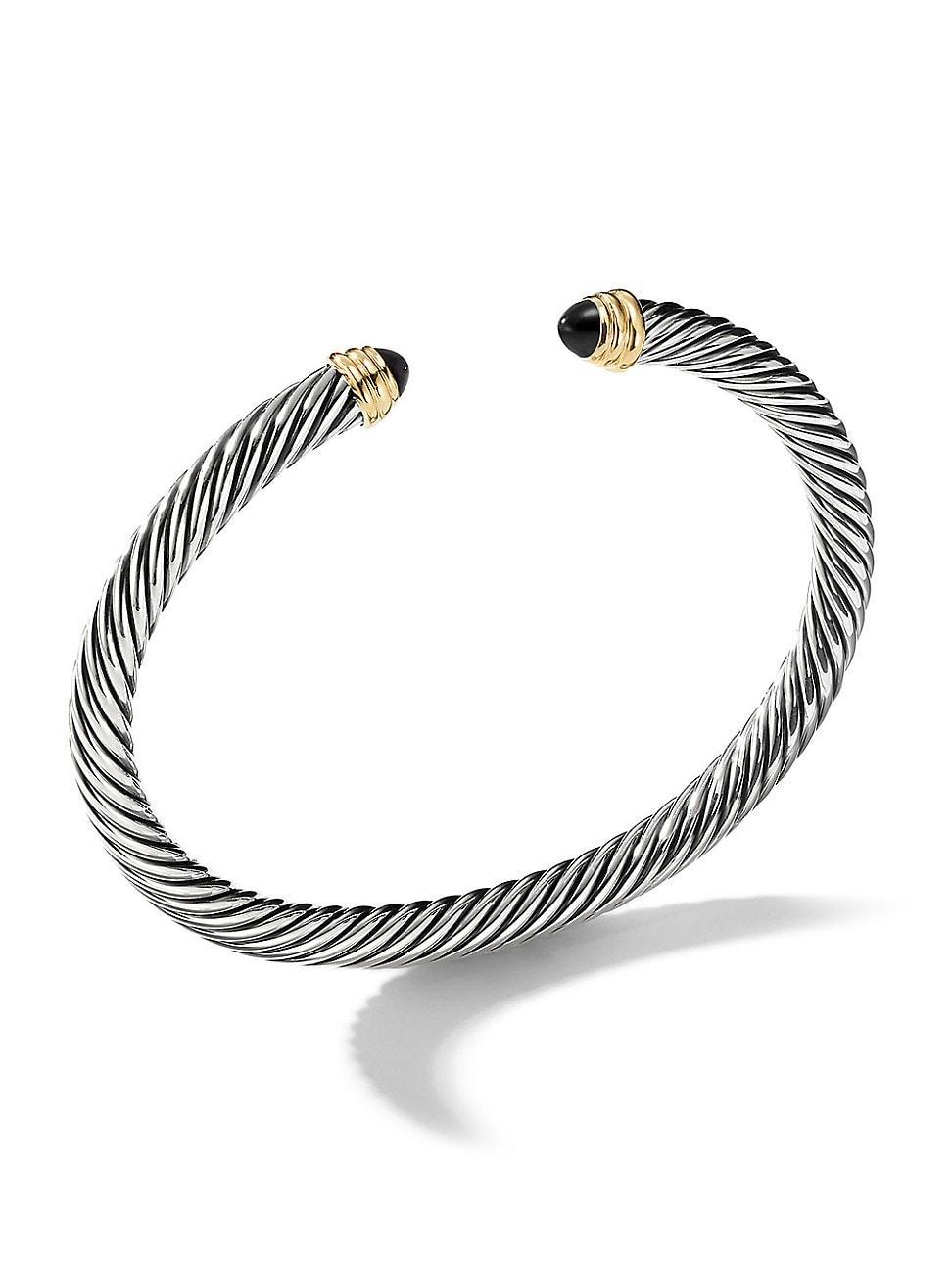 David Yurman Cable Classics Bracelet with Blue Topaz and Gold Product Image