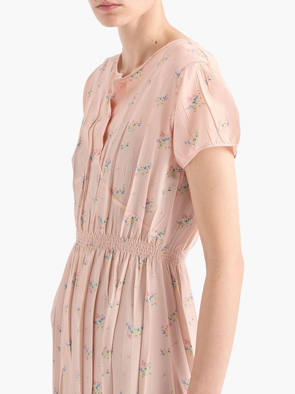 floral pongé midi dress Product Image