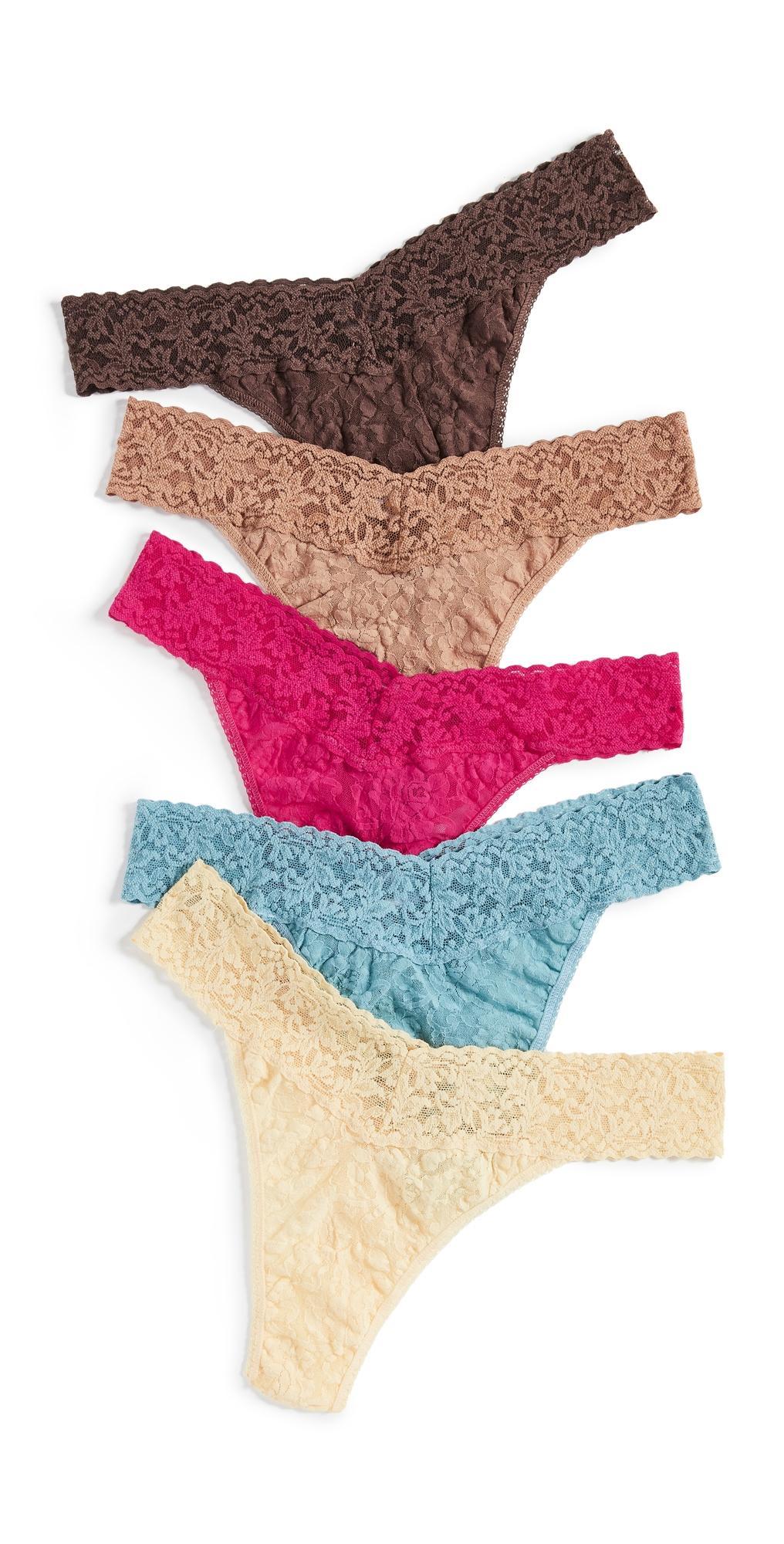 Hanky Panky Signature Original-Rise Thongs, Set of 5 Product Image