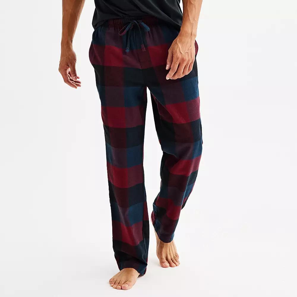 Mens Sonoma Goods For Life Flannel Drawstring Pajama Pants Product Image